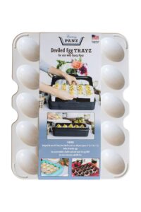 fancy panz deviled egg trayz insert for use with fancy panz classic, premium & 2in1. holds 20 eggs