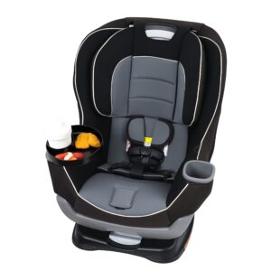 My Travel Tray/Round - USA Made. Easily Convert Your Current Cup Holder to a Tray and Cup Holder for use with Car Seats, Booster,Stroller and Anywhere You Have a Cup Holder! (Dark Black)