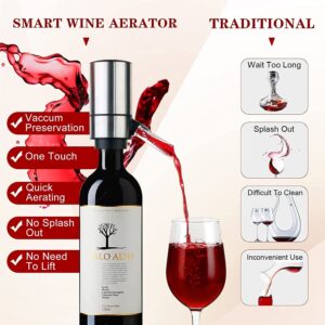 ESCLAP Electric Wine Aerator, Wine Decanter Pump Dispenser Gifts Set, 2024 NEW Automatic Wine Aerator Pourer Spout. Smart Wine Decanter. Wine Dispenser Pump, Best Gift for Wine Lovers or Own Use.