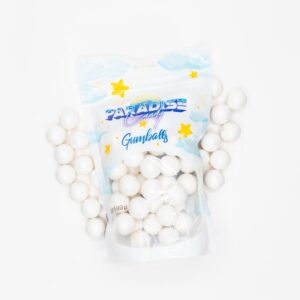 White Gumballs - White Candy For Baby Shower Candy - White Candy For Gender Reveal - White Candy For Birthday Party - White Candy For Candy Buffet - White Candy For Candy Table - White Gumball for Baby Shower, Gender Reveal, Birthday Party, Candy Buffet,