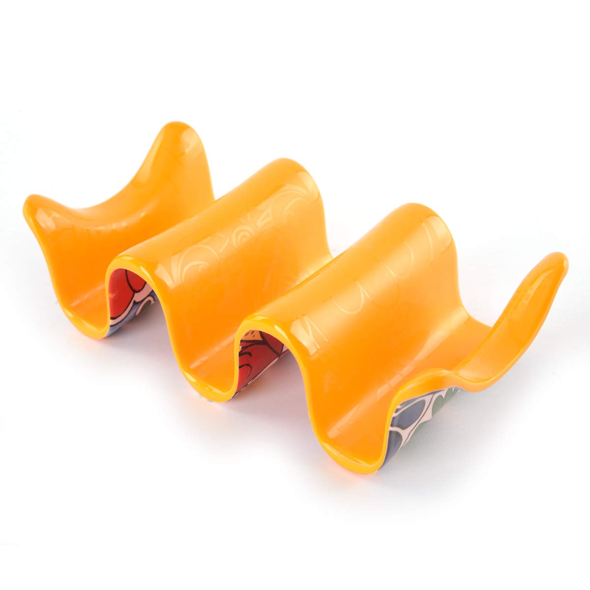 Prepara Multiple Taco Holder, Yellow, Holds 3 Tacos