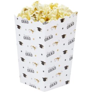 small popcorn party favor boxes for 2023 graduation decor (3.3 x 5.5 in, 100 pack)