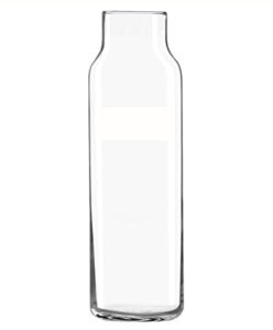 libbey glass 24 oz. hydration decanter carafe bottle w/lid - straight cylinder