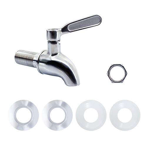 hgzaccompany Stainless Steel Spigot for Drink Dispenser, Replacement Metal Spigot for Beverage Dispenser, Water Dispenser Faucet, Food Grade Metal Spout.