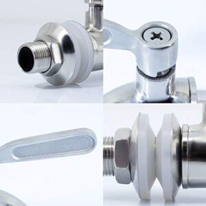 hgzaccompany Stainless Steel Spigot for Drink Dispenser, Replacement Metal Spigot for Beverage Dispenser, Water Dispenser Faucet, Food Grade Metal Spout.