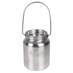 lindy's stainless steel milk metal gallon jug, 1 gallon, silver (7708m)
