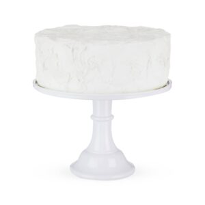 Twine Melamine Cake Stand, Cupcake Display Home Decor Food and Dessert Serving Accessory, 11.5 x 8 Inches, White, Set of 1