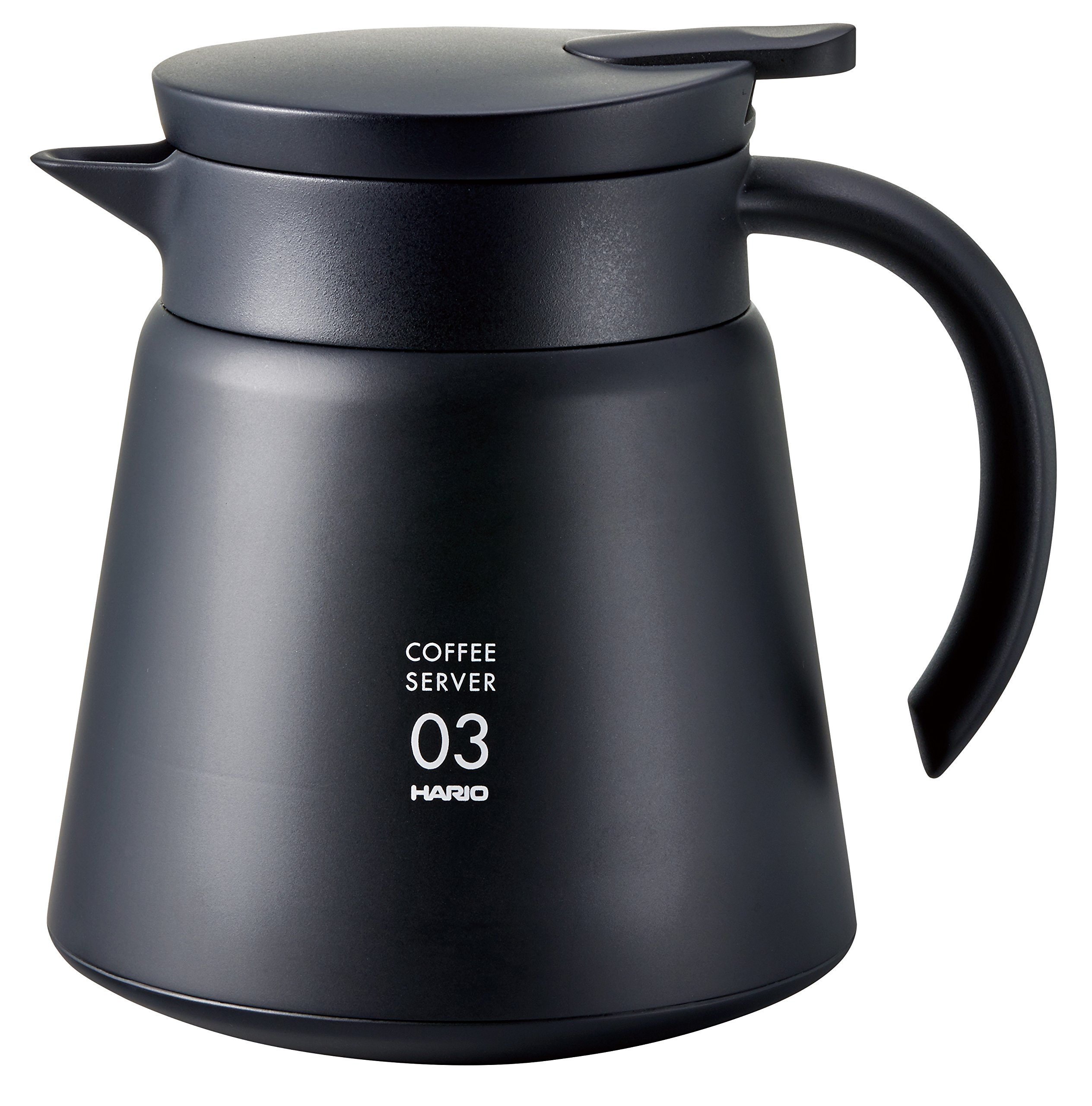 Hario V60 Insulated Metal Beverage Server, 800ml, Black