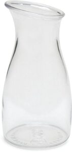 carlisle foodservice products 7090007 cascata carafe juice jar beverage decanter only, plastic, .25 l, clear, 1 count (pack of 1)