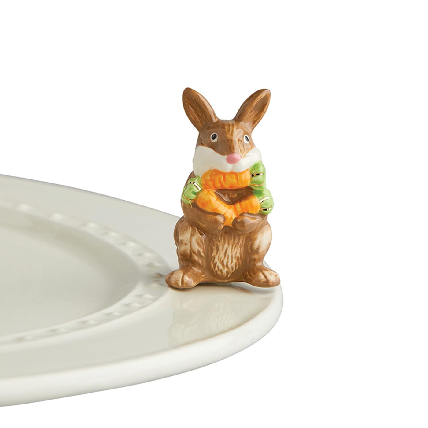 Nora Fleming Hand-Painted Mini: Funny Bunny (Brown Bunny) A226