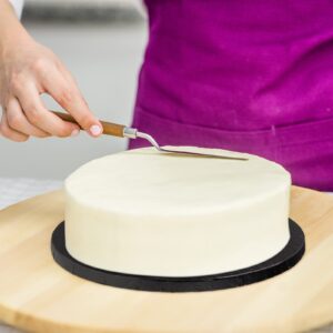 20 Pieces Cake Boards 10 Inch Round Cake Drum with 1/2 Inch Thick Round Cake Stands Cake Smooth Edge for Multi Tiered Birthday Wedding Party, Black, Silver, Gold and White