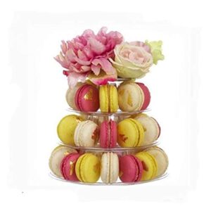 Candora 2Pcs 4-Storey Macaron Display Stand Cake Stand Macaron Tower