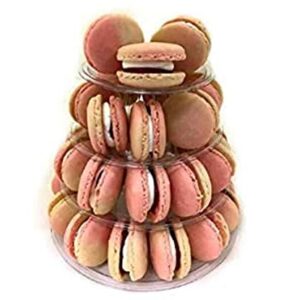 Candora 2Pcs 4-Storey Macaron Display Stand Cake Stand Macaron Tower