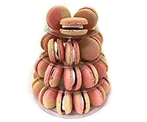 Candora 2Pcs 4-Storey Macaron Display Stand Cake Stand Macaron Tower