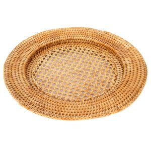 Artifacts Rattan Charger, One Size, Honey Brown