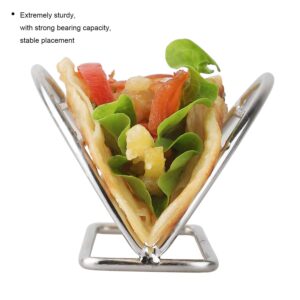 YellRin Taco Holder Stainless Steel Taco Holders Stands Set of 4 Racks Holds Soft or Hard Shell Tacos - for Burritos and Tortillas Holder