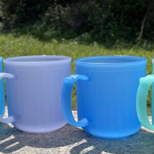 YUYUHUA Plastic Coffee Mug 4 set Microwave and Dishwasher Safe - BPA Free Reusable Cups 13 oz - Unbreakable Thick Wall Bulk Coffee Mugs for Kids Kitchen Home Outdoor Camper Nautical