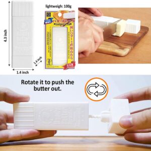 Lantsang Butter Stick Holder, Butter Spreader dispenser with cover, Standard Butter Dish Keeper container for Corn Pancakes Waffles Bagels Toast, Dishwasher Safe