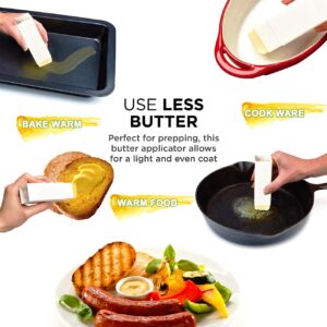 Lantsang Butter Stick Holder, Butter Spreader dispenser with cover, Standard Butter Dish Keeper container for Corn Pancakes Waffles Bagels Toast, Dishwasher Safe