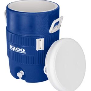 Igloo Seat Top Beverage Cooler with Cup Dispenser (5-Gallon, Ocean Blue)