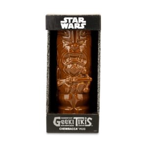 STAR WARS Geeki Tikis Chewbacca Mug | Ceramic Tiki Style Cup | Holds 21 Ounces