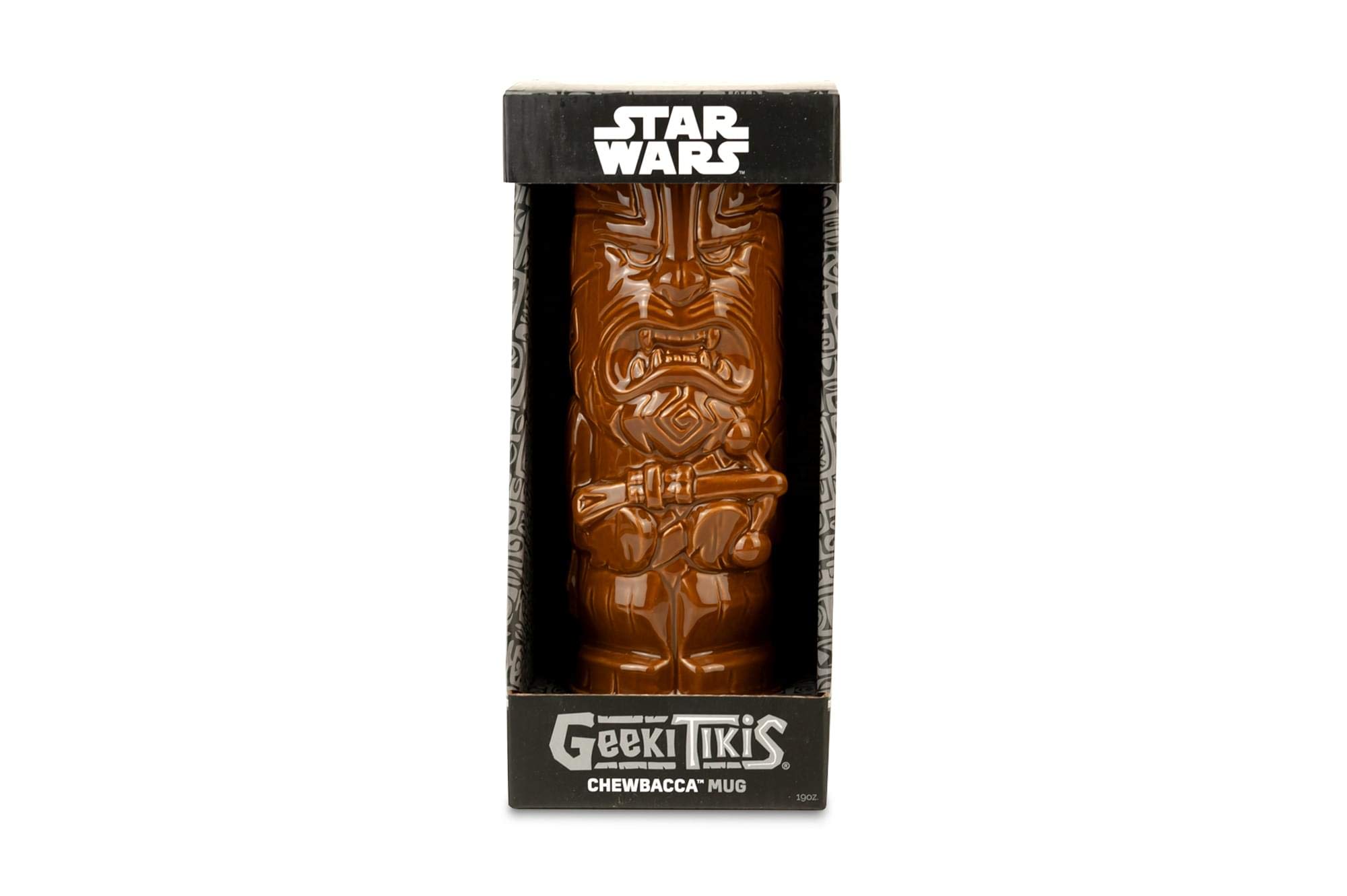 STAR WARS Geeki Tikis Chewbacca Mug | Ceramic Tiki Style Cup | Holds 21 Ounces