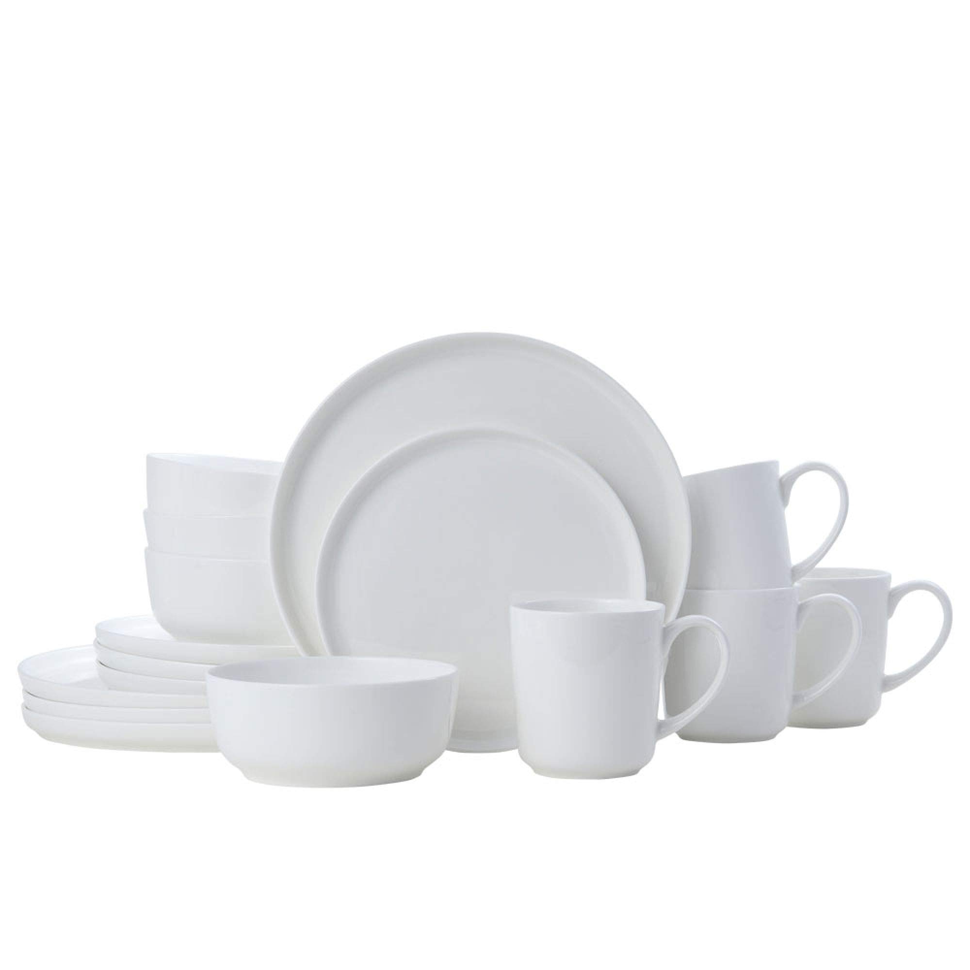 Mikasa 5266100 Samantha Chip-Resistant 16 Piece Set, Service for 4 White, Service For 4