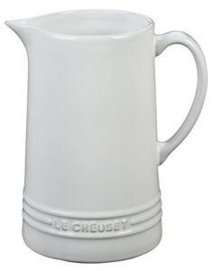 le creuset stoneware pitcher, 1.6 qt., white