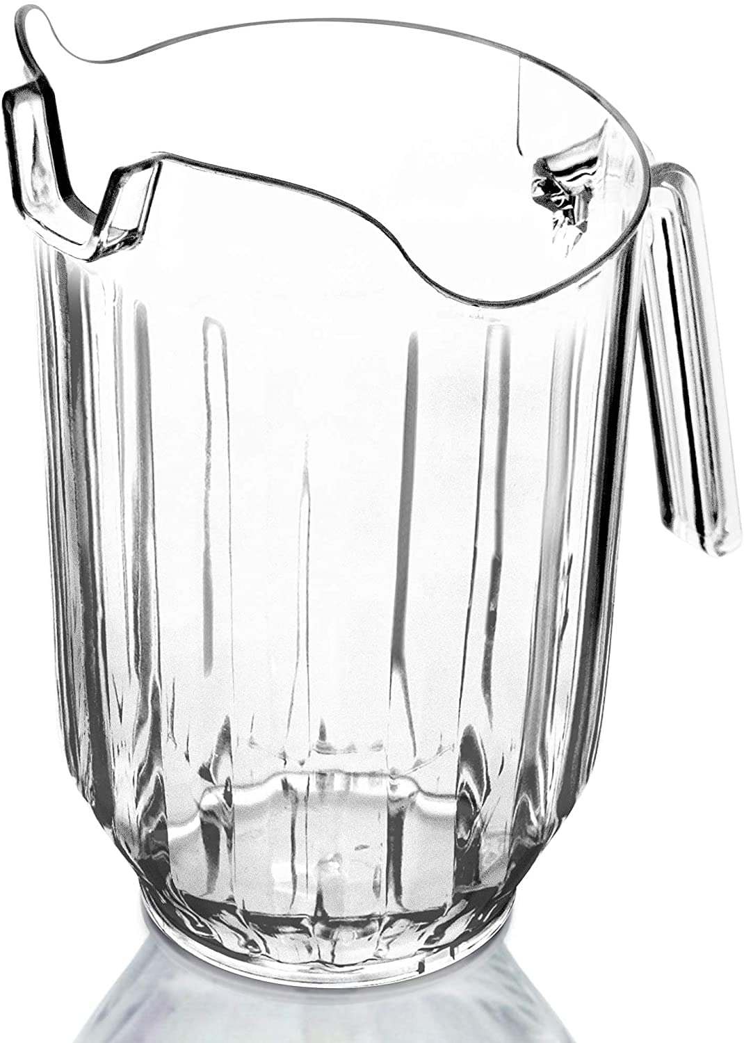 DecorRack 6 Polycarbonate Plastic Pitcher Beverage Dispenser with Pour Spout Shatterproof Catering and Restaurant Serveware for Cold Drinks, Water, Lemonade, Beer, and Sangria, 56 Ounce (6 Pack)