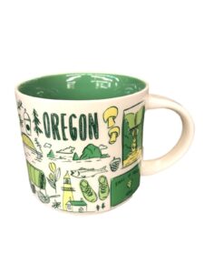 starbucks been there across the globe series mug 14 oz oregon