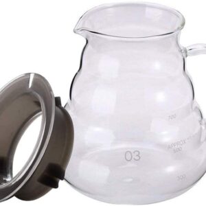 800ml Clear Glass Range Coffee Server,Standard Glass Coffee Carafe, Coffee Pot