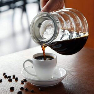 800ml Clear Glass Range Coffee Server,Standard Glass Coffee Carafe, Coffee Pot