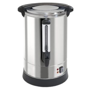 PartyHut 100-Cup XL Commercial Coffee Urn | Stainless Steel Coffee Maker Hot Beverage Dispenser for Catering & Events | Extra Large Commercial Size Coffee Brewer Broiler