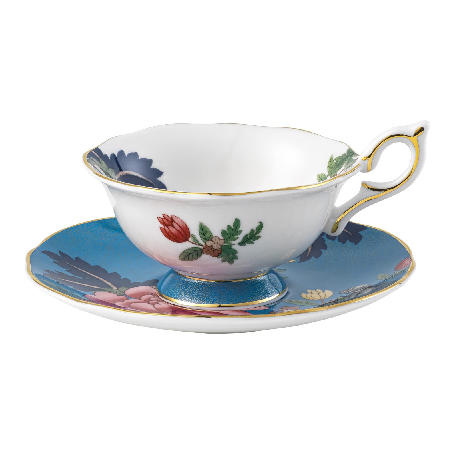 Wedgwood Wonderlust Sapphire Garden Teacup & Saucer