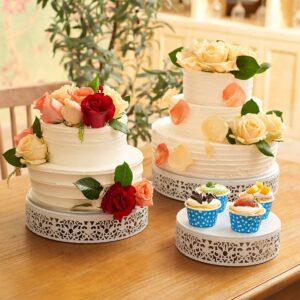 weharnar Cake Stand Set, Cake Holder Dessert Stand for Wedding Birthday Party Christmas Baby Shower,Cake Stands 12 inch/10 inch/8 inch