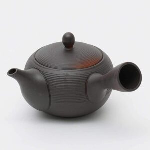 Japanese Teapot Kyusu Tokoname Youhen Clay Teapot 11.8 Fluid Ounces Fusen L161 (1)