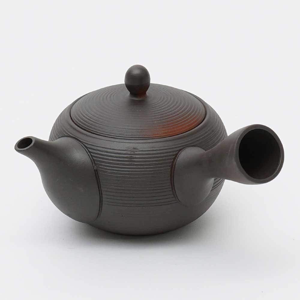Japanese Teapot Kyusu Tokoname Youhen Clay Teapot 11.8 Fluid Ounces Fusen L161 (1)