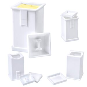 cooraby 4 pack plastic butter spreader corn cob butter holder spreads butter dispenser with built-in cover (4)