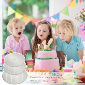 98 Pieces Cake Tier Stacking Kit Sturdy Round Cake Boards 6 Inch, 8 Inch, 10 Inch with Parchment Paper Round and Plastic Cake Dowel Rods for Tiered Cakes for Wedding Birthday Party