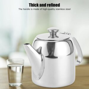 Belissy, 0.5 L Stainless Steel Teapot - Coffee Pot Teapot Stainless Steel Kettle Cold Water Jug Short Spout for Restaurants, Conference Rooms, Living Room, (20 oz )