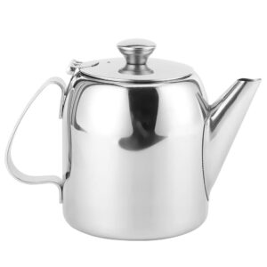 Belissy, 0.5 L Stainless Steel Teapot - Coffee Pot Teapot Stainless Steel Kettle Cold Water Jug Short Spout for Restaurants, Conference Rooms, Living Room, (20 oz )