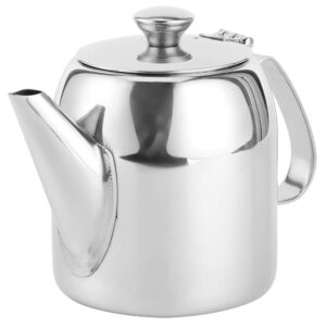 Belissy, 0.5 L Stainless Steel Teapot - Coffee Pot Teapot Stainless Steel Kettle Cold Water Jug Short Spout for Restaurants, Conference Rooms, Living Room, (20 oz )