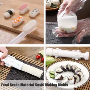 Premium Sushi Making Kit for Home, Sushi Rice Mold Sushi Roller Tools for Beginners, with Bamboo Mats, Sushi Bazooka, Temaki Sushi Mold 21 in 1