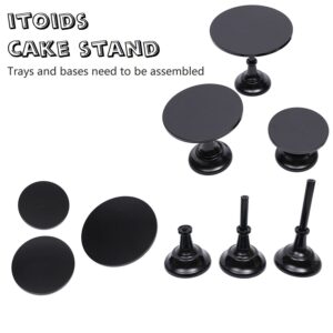 iToids 3 Pieces Gold Cake Stand for Dessert Table Wedding Cake Stand Cupcake Stands Birthday Baby Shower Christmas Party Dessert bar Display Tray Decor