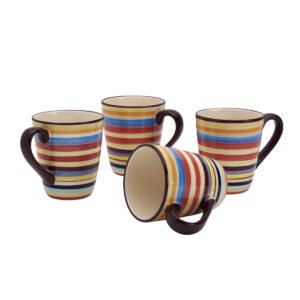 Tabletops Gallery 16-ounce Sedona Mugs, Set of 4