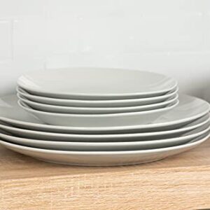 10 Strawberry Street Simply Coupe Dinnerware Set, White, Service for 4 ( 12 Piece)
