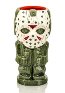 friday the 13th geeki tikis jason voorhees mug | official horror collectible tiki style ceramic cup | holds 26 ounces