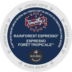 timothy's world coffee rainforest espresso 96 k-cups