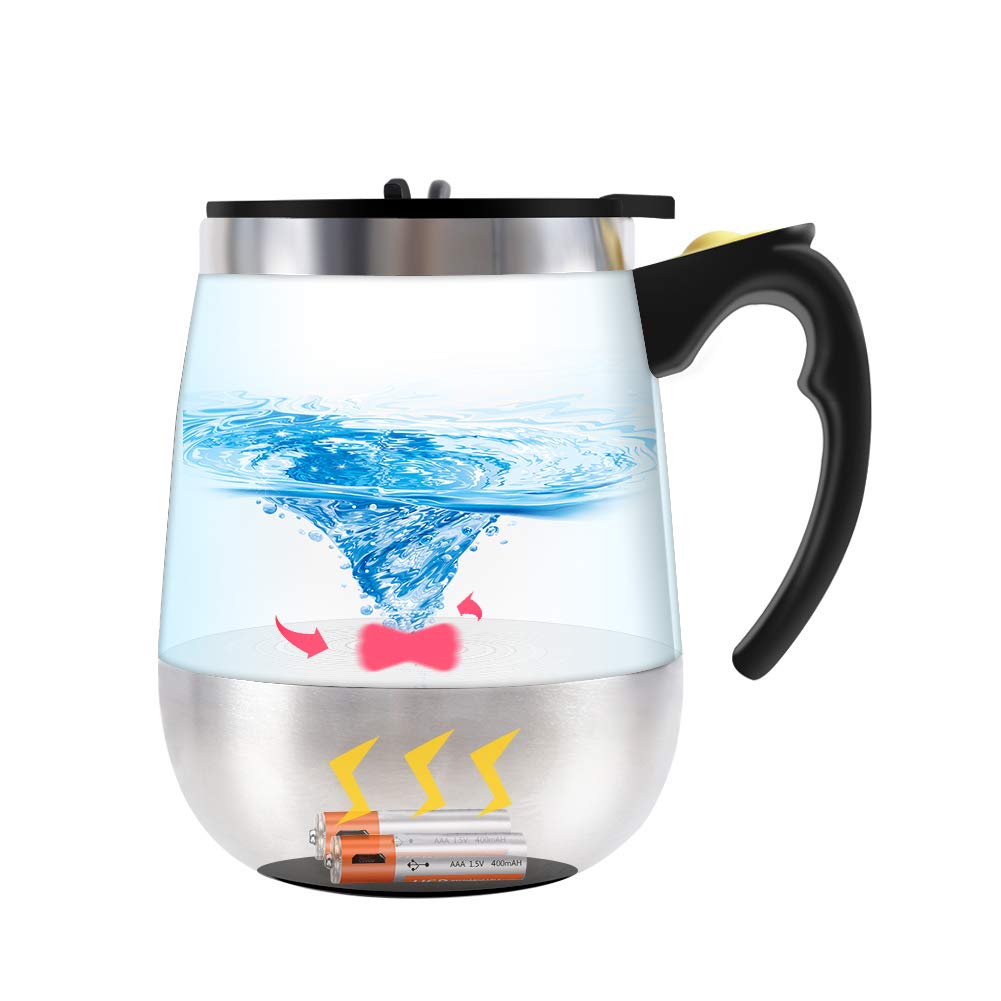 BINE Update Self Stirring Mug Auto Self Mixing Stainless Steel Cup for Coffee/Tea/Hot Chocolate/Milk Mug for Office/Kitchen/Travel/Home -450ml/15oz