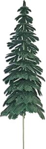 cake deco extra large evergreen fir trees for cake decorating - 6 pcs